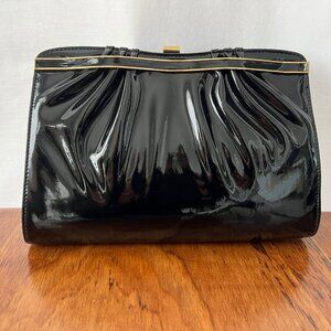 Vintage Patent Leather Evening Bag, Tag Attached, from Sibley's Dept. Store EC